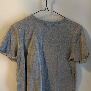 Grey flowy tee